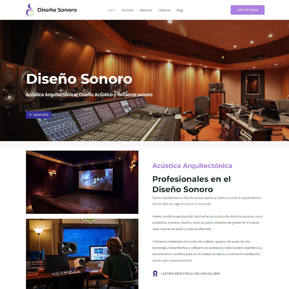 diseño sonoro web