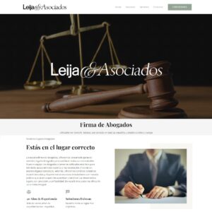 Leija y asociados página web