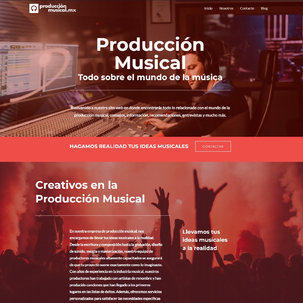 produccion musical web