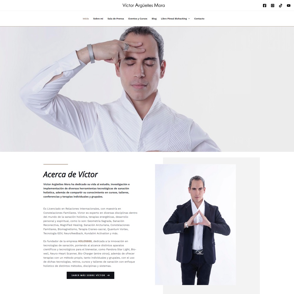 Victor arguelles mora página web